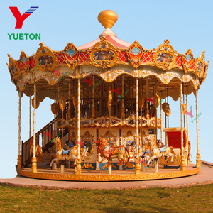 Parque de atracciones Zhengzhou Yueton Paseos en alquiler Merry Go Round Carrusel Rocking Horse - Product Image 2