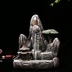 <span class=keywords><strong>Monic</strong></span> Zen Garden Mountain Stream Dòng Chảy Ngược Thủ Công Nhựa Giữ Hương Burner, Lò Hương Liệu Khuếch Tán Cho Trang Trí Nội Thất - Product Image 1