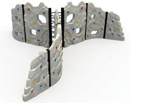 Structure de jeu murale d'escalade intérieure pour enfants avec filet d'escalade extensible - Product Image 3