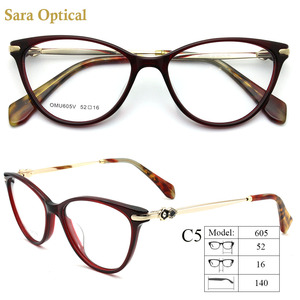 Özel Basit Tasarım Asetat Fantezi Gözlük Çerçevesi - Product Image 5
