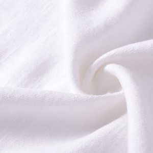 Fil de lin de rami naturel 286 g/m², rami 80 % coton 20 %, tissu pour robes d'automne - Product Image 1