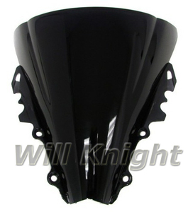 Parabrisas de plástico para motocicleta <span class=keywords><strong>Yamaha</strong></span> <span class=keywords><strong>YZF</strong></span> <span class=keywords><strong>R6</strong></span> 2006 2007 ABS, transparente y negro - Product Image 1