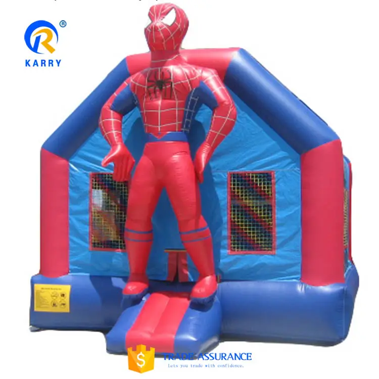 Vendita calda Spiderman buttafuori gonfiabili per bambini casa di rimbalzo castello gonfiabile per bambini trampolino gonfiabile per la vendita