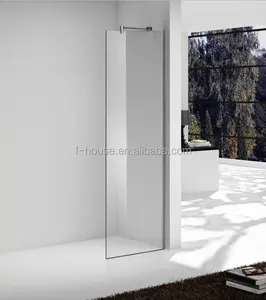 Fixed Glass Shower Panel With Holder Stationary Glass Shower Screen