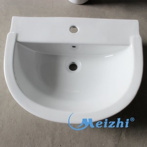 Grande taille sanitaires ronde <span class=keywords><strong>salle</strong></span> <span class=keywords><strong>de</strong></span> <span class=keywords><strong>bain</strong></span> lavabo sur colonne - Product Image 5