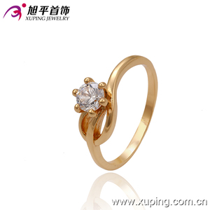13421 Xuping 18K color oro espléndido anillo de <span class=keywords><strong>compromiso</strong></span> con <span class=keywords><strong>solitario</strong></span> para mujeres - Product Image 1