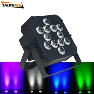 Piatto Sottile 12x18 RGBWAUV 6IN1 watt DMX LED flat Par Can pro dj della fase di cerimonia nuziale Della Luce up di illuminazione