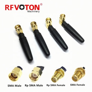 900-1800 MHz WiFi terminal GSM Antena de goma 3dBi externa rechoncho goma con SMA male R/A - Product Image 2
