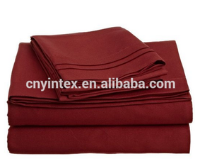 Commercio all'ingrosso 100% del <span class=keywords><strong>cotone</strong></span> <span class=keywords><strong>di</strong></span> lusso <span class=keywords><strong>raso</strong></span> tessuto in tessuto set <span class=keywords><strong>di</strong></span> biancheria da letto 4pcs <span class=keywords><strong>copripiumino</strong></span>/lenzuolo - Product Image 5