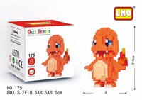 Bloques de Construcción de Diamantes en Oferta, Juguete de Modelos de Anime, 38 Figuras de Acción de Pokémon Versión Q, Bloques de Plástico ABS para Niños