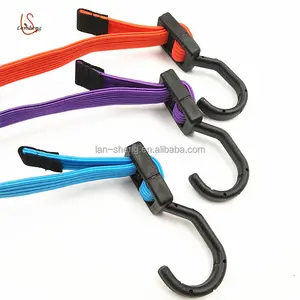 Professional Manufacture Cheap 18mm Elastic Bike Rubber Bungee With Plastic Hook