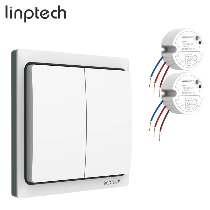 Linptech K4RW2 Kit rf 433 interruttore della luce a distanza di controllo del regolatore di interruttore intelligente senza fili