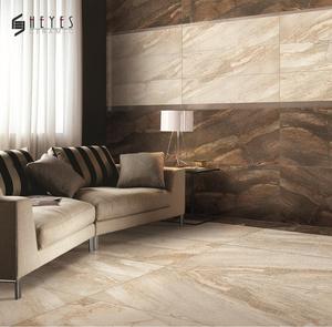 Azulejos de Porcelana Pulida con Aspecto de Mármol Beige Delgado para Pisos y Paredes - Product Image 1