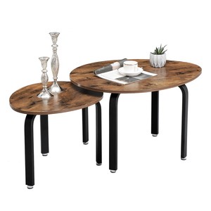 Meubles industriels, <span class=keywords><strong>table</strong></span> basse <span class=keywords><strong>ronde</strong></span> portable, multi-nid, en métal - Product Image 3