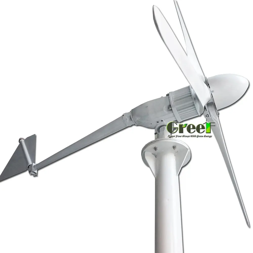 1kw 2kw 3kw 5kw 10kw horizontale Windkraft anlage netz unabhängig/netz unabhängig 12V 24V 48V 96V 120V 220V 240V Wind generator Preis