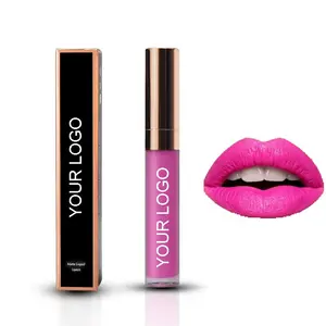 Cosmetica Private Label Dame Rose Goud Lippenstift Buis Maken Uw Eigen Matte Vloeibare Lipstick