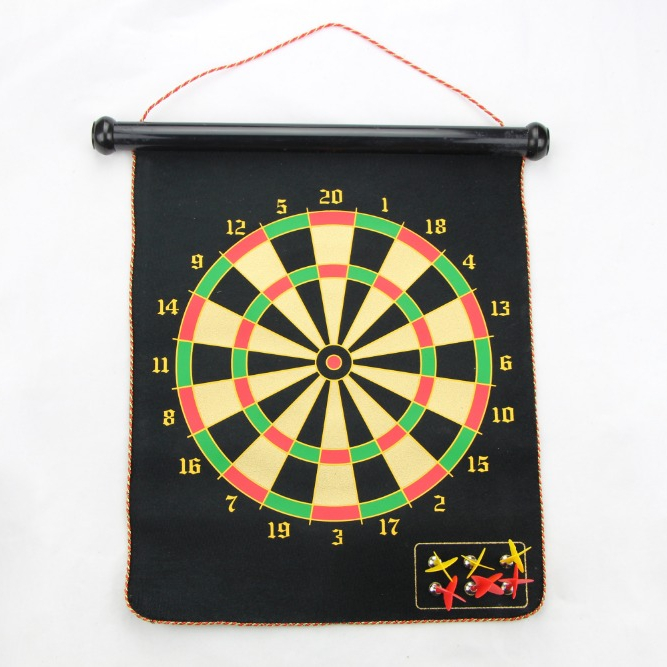 Оптовые продажи, мишень для дротиков, 17 дюймов дисплей мобильного выставочного Магнитная мишень для дротиков, цветная упаковочная коробка для детей и для детей безопасный Дартс