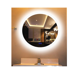 Miroir-<span class=keywords><strong>Espejo</strong></span> de maquillaje para cuarto de baño, <span class=keywords><strong>espejo</strong></span> <span class=keywords><strong>redondo</strong></span> moderno personalizado de <span class=keywords><strong>80</strong></span> <span class=keywords><strong>cm</strong></span> de diámetro, tiempo de limpieza inteligente, temperatura LD D - Product Image 3