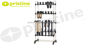 Modern Design Taiwan Metal Iron Living Room Entry <b>Shoe</b> Rack <b>Storage</b> Furniture Extendable Adjustable - Product Image 6