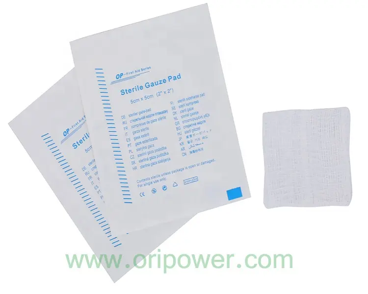 Oripower ผ้าเช็ดทำความสะอาดแบบไม่ทอ,อุปกรณ์ทางการแพทย์ผ้าพันแผลปลอดเชื้อ