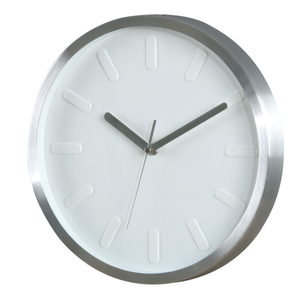 <span class=keywords><strong>Orologio</strong></span> <span class=keywords><strong>da</strong></span> <span class=keywords><strong>Parete</strong></span> Moderno Rotondo in Metallo con Cornice in Alluminio e Quadrante Decorativo Personalizzato - Product Image 4