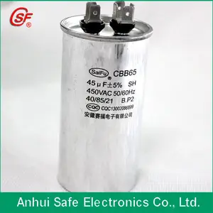 CBB65 SH P2 50/60 HZ 45 uf 250 v condensator