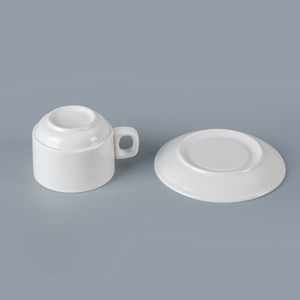 Moderno Bianco Hotel In Ceramica Tazze di Tè, Eco Friendly Hotel Insieme della Tazza di <span class=keywords><strong>Caffè</strong></span>/ - Product Image 4