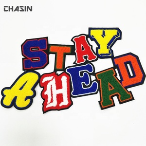 Patch en chenille personnalisé ALWAYSFRESH, lettres en chenille, patchs en chenille, lettres à <span class=keywords><strong>coudre</strong></span> sur le dos pour les vêtements - Product Image 2