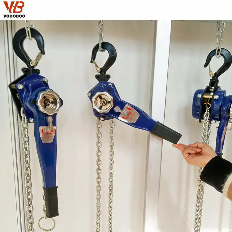 Costruzione di strumenti di sollevamento manuale catena puleggia lever hoist 6 ton lever block