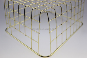 Panier de rangement en maille fil d'or, panier de rangement populaire, en métal, oem et vente en gros, 549 à 97, nouvelle collection - Product Image 6