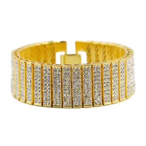 GM-09 New Gold Bracelet Designs Hand Chain For Men Mens Jewlery Bracelet Gold Plated