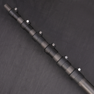 Pôle télescopique extensible en fibre de carbone 18m 20m 45 pieds 60 pieds, pôle télescopique en fibre de carbone pour rouleau à peinture - Product Image 5