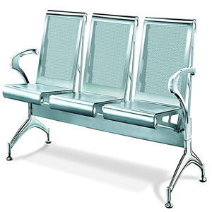 nuevo estilo de público de acero inoxidable silla de metal silla de espera del aeropuerto silla - Product Image 1