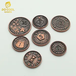 Custom Fantasy metalen munt voor bordspel addon
