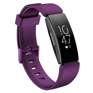 Bracelet de remplacement en silicone souple <span class=keywords><strong>pour</strong></span> femmes et hommes, bracelet de sport <span class=keywords><strong>pour</strong></span> <span class=keywords><strong>Fitbit</strong></span> Inspire & Inspire HR Fitness Tracker - Product Image 4