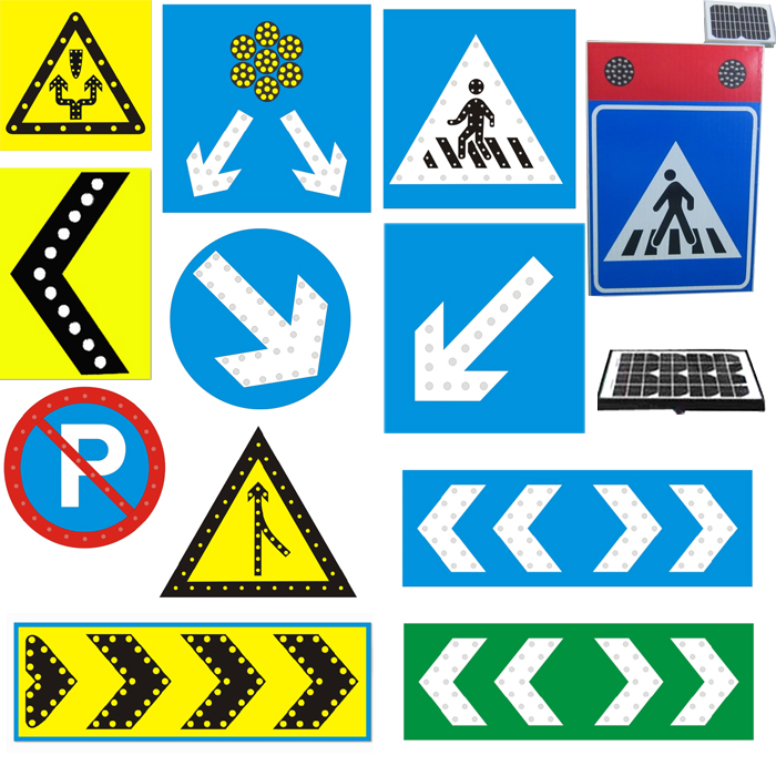 solar street signs