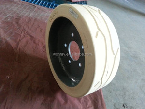 Với có thể tái chế vành bánh xe scissor lift màu xám lốp 310x100 12*4 200x8 cho <span class=keywords><strong>Skyjack</strong></span> 158437 154836 - Product Image 2