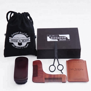 Premium Quality Private Label Mens <strong>Beard</strong> <strong>Grooming</strong> Kit <strong>Beard</strong> Comb Brush Scissors Gift <strong>Set</strong> - Product Image 2