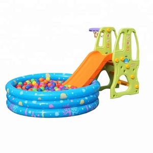 Glissade pour enfants en plastique écologique, vente chaude, <span class=keywords><strong>avec</strong></span> fosse à balles pour bébé, glissade d'intérieur pour enfants - Product Image 2