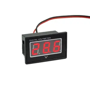 Rilevatore di batterie per Auto impermeabile V40D voltmetro digitale a LED blu da 0.36 pollici DC 2.5-30V misuratore automatico Mini misuratore di pannello Tester da 12V Volt