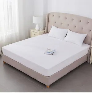 Stock 50% Off Terry Cotton Cloth Dust Mite Bed Bug Bedding Cover Waterproof Fitted Bed Sheet Mattress Protector