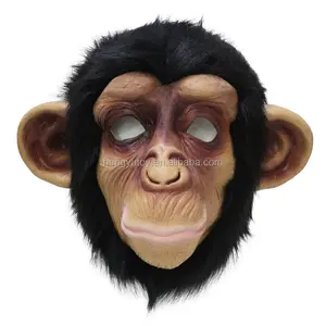 realistic masquerade ape champ Halloween mascot costume monkey mask