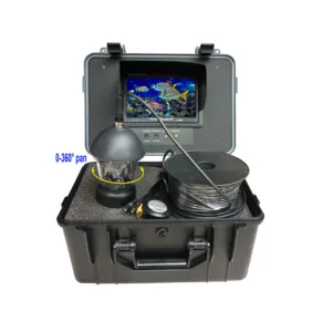 Factory Price 360 Degree Underwater Rotating Fishing Camera Kit Control Box With 7" TFT Color Fish Finder