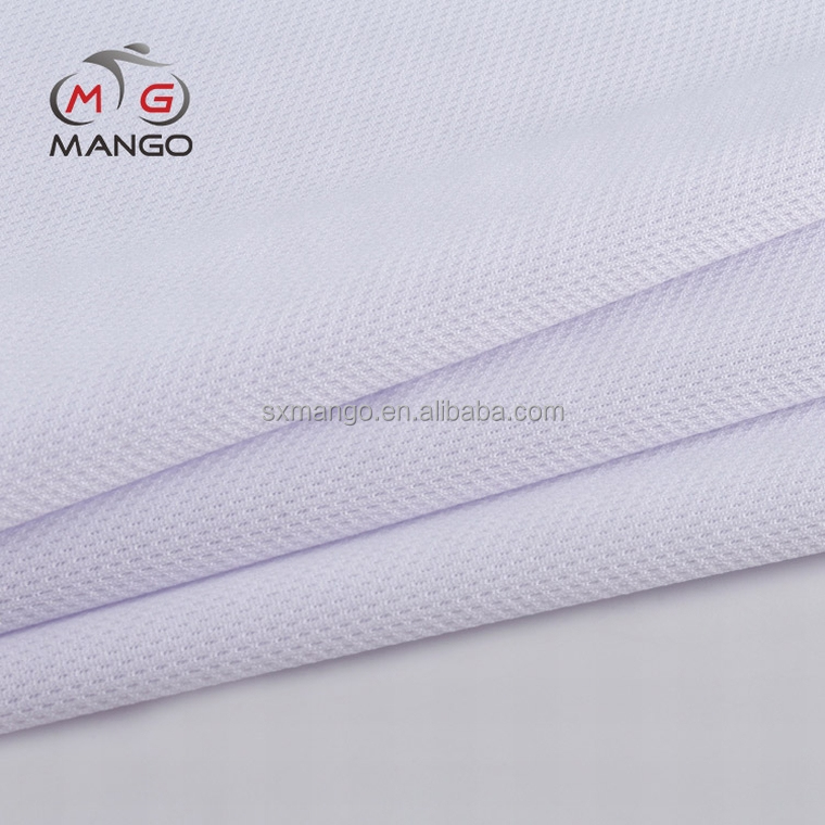 En gros anti-humidité 150d 100% polyester piqué tricot relief polyester tissu