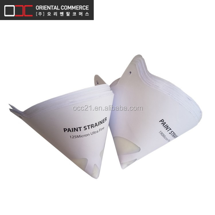 150 gram disposable paper cone paint strainer for car paint