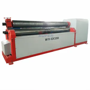 W11-12X3200 Mechanical 3 Roller Plate Pre Rolling Machine