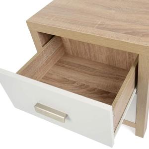 Hot Sale <strong>Oak</strong> 2 White Drawers Natural Modern <strong>Bedside</strong> Tables Wood for Bedroom Storage <strong>Bedside</strong> <strong>Cabinet</strong> Night Stand <strong>Bedside</strong> Table - Product Image 3