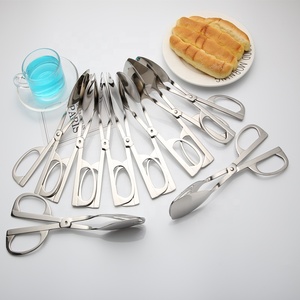 Ciseaux <span class=keywords><strong>en</strong></span> acier inoxydable <span class=keywords><strong>pour</strong></span> buffet d'hôtel, pinces à buffet, pinces à pain <span class=keywords><strong>en</strong></span> métal <span class=keywords><strong>pour</strong></span> <span class=keywords><strong>la</strong></span> <span class=keywords><strong>cuisine</strong></span> à domicile et ustensiles de barbecue, écumoire - Product Image 3