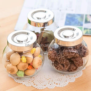 En forma de tambor frasco de vidrio productos secos cookie JAR dulces - Product Image 2