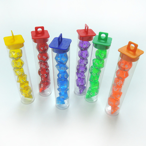 Dnd xúc xắc Bộ rõ ràng, 7 miếng Cầu Vồng Trong suốt đa diện DND xúc xắc phụ kiện đạo cụ cho RPG mtg bảng trò chơi xúc xắc - Product Image 6